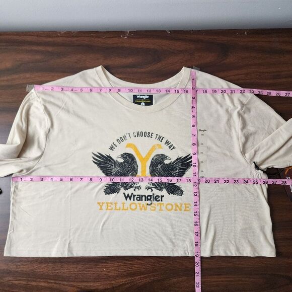 Wrangler Yellowstone Crop Top Long Sleeve Size XXL - Picture 7 of 13